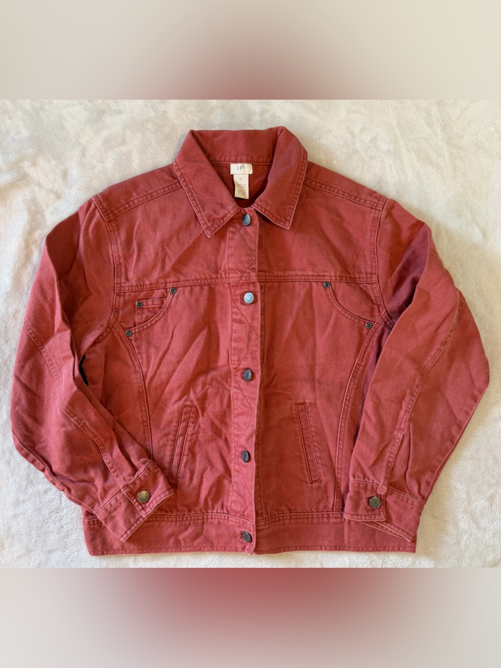 Women’s J. Jill Dusty Rose Button-Front Jean Jacket